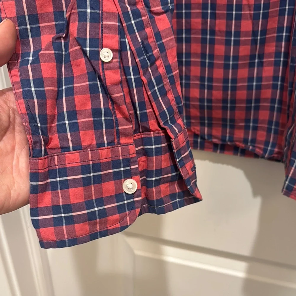 J. Crew Men's Medium Slim Casual Plaid Button Down Shirt